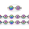 PVD Vacuum Plating 304 Stainless Steel Ball Chains CHS-F009-01H-M-1