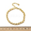 304 Stainless Steel Oval Link Chain Bracelets for Women BJEW-F488-18G-5