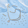 300Pcs 304 Stainless Steel Open Jump Rings STAS-UN0058-56G-02-2