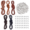 5Pcs 5 Colors Flat Faux Suede Cord LW-CY0001-01-7