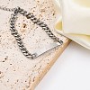 304 Stainless Steel Curb Chains Link ID Bracelets BJEW-K265-03P-3