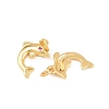 Brass Micro Pave Cubic Zirconia Charms KK-F927-13A-01G-2