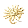Rack Plating Brass Cuff Rings for Women RJEW-G325-04C-G-1