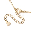 304 Stainless Steel Link Bar Chain Anklets for Women AJEW-AN00624-3