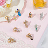10Pcs 10 Styles Alloy Women Fingernail Rings MRMJ-ME0001-22-3