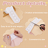 Cotton Flower Pattern Embroidery Lace Ribbon OCOR-WH0078-166-4