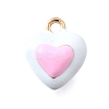 Zinc Alloy Enamel Charms FIND-U029-01G-07-1