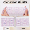 5Yards Polyester Flower Lace Ribbons with Paillettes OCOR-GF0005-24B-5