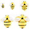 60Pcs 5 Styles Opaque Resin Cabochons CRES-CP0001-08-6