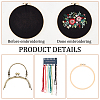 DIY Ethnic Style Flower Pattern Embroidery Crossbody Bags Kits DIY-WH0374-77-4