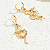 Fashionable Classic Alloy Snake Hoop Earrings for Women ME4069-1