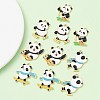 10Pcs 5 Style Rack Plating Alloy Enamel Pendants ENAM-YW0003-59-2