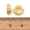 Column Brass Micro Pave Cubic Zirconia Tube Bails KK-C072-05C-G-2