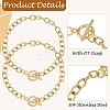 5Pcs 304 Stainless Steel Chain Bracelets BJEW-YW00017-01-4