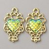 Alloy Pendant Rhinestone Settings PALLOY-WH0105-08E-1