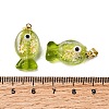 Handmade Dichroic Foil Lampwork Pendants X1-DICH-G001-01G-06-3