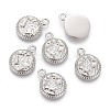 Non-Tarnish 304 Stainless Steel Charms STAS-F256-012P-1