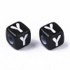 Opaque Acrylic Beads SACR-N002-01Y-3