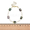 Paua Shell & Shell Pearl Beaded Bracelets for Women BJEW-JB14218-4