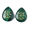 Synthetic Malachite Pendants G-T122-72G-2
