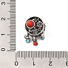 Tibetan Style Alloy Resin European Beads FIND-Z063-19AS-1-3