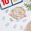 20Pcs 5 Colors Dinosaur Food Grade Eco-Friendly Silicone Beads SIL-DR0001-02-4