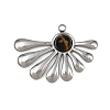 Natural Tiger Eye Pendants LS-STAS-G363-07P-1