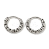 316 Surgical Stainless Steel Hoop Earrings EJEW-D096-19C-AS-1