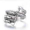 316 Surgical Stainless Steel Wide Band Rings RJEW-F054-03AS-21mm-2