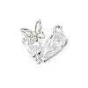 Brass Micro Pave Cubic Zirconia Pendants KK-M326-17-P01-1