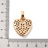 Brass Micro Pave Cubic Zirconia Pendants KK-C076-29V-G02-3