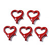 Spray Painted Eco-Friendly Alloy Lobster Claw Clasps PALLOY-T080-05G-NR-1