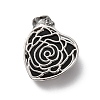 Natural Obsidian Pendants G-B042-01P-01-2