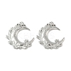 304 Stainless Steel Rhinestone Setting Pendants STAS-D376-09B-P-1