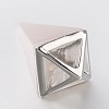 Natural Rose Quartz Point Pendulum Pendants X-G-E301-06P-3