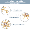 20Pcs 2 Colors Brass Clesr Cubic Zirconia Connector Charms FIND-HY0001-20-5