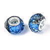 Transparent Resin Rondelle European Beads RESI-N044-01K-3