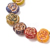 Painted Glass Beads Strands GLAA-B037-12C-12C-3