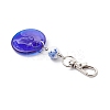 Handmade Lampwork Evil Eye Pendant Decorations HJEW-JM04143-01-4