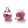 Transparent Glass Bottle Pendants LS-GLAA-L018-03-3