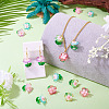 30Pcs 5 Colors Transparent Acrylic Pendants PALLOY-TA00303-7
