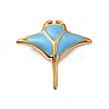 Ocean 304 Stainless Steel Enamel Pendants STAS-P395-01D-G-1