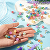 66Pcs 11 Colors Electroplate Imitation Jade Glass Charms PALLOY-TAC0312-6