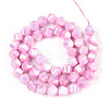 Anti-Tarnish Electroplate Glass Beads Strands GLAA-T025-8mm-14H-2