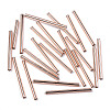 Electroplate Glass Bugle Beads X-SEED-S043-02A-03-2