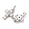Brass Micro Pave Cubic Zirconia Pendants KK-A279-08P-2