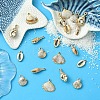 20Pcs 5 Styles Acrylic Imitation Shell Pendants OACR-YW0002-03-4