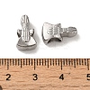 Non-Tarnish 304 Stainless Steel European Beads STAS-K285-18P-3