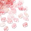 Gradient Color Transparent Frosted Acrylic Beads X1-OACR-M023-06G-1