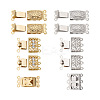 20Pcs 4 Style Brass Filigree Box Clasps KK-PJ0001-15-2